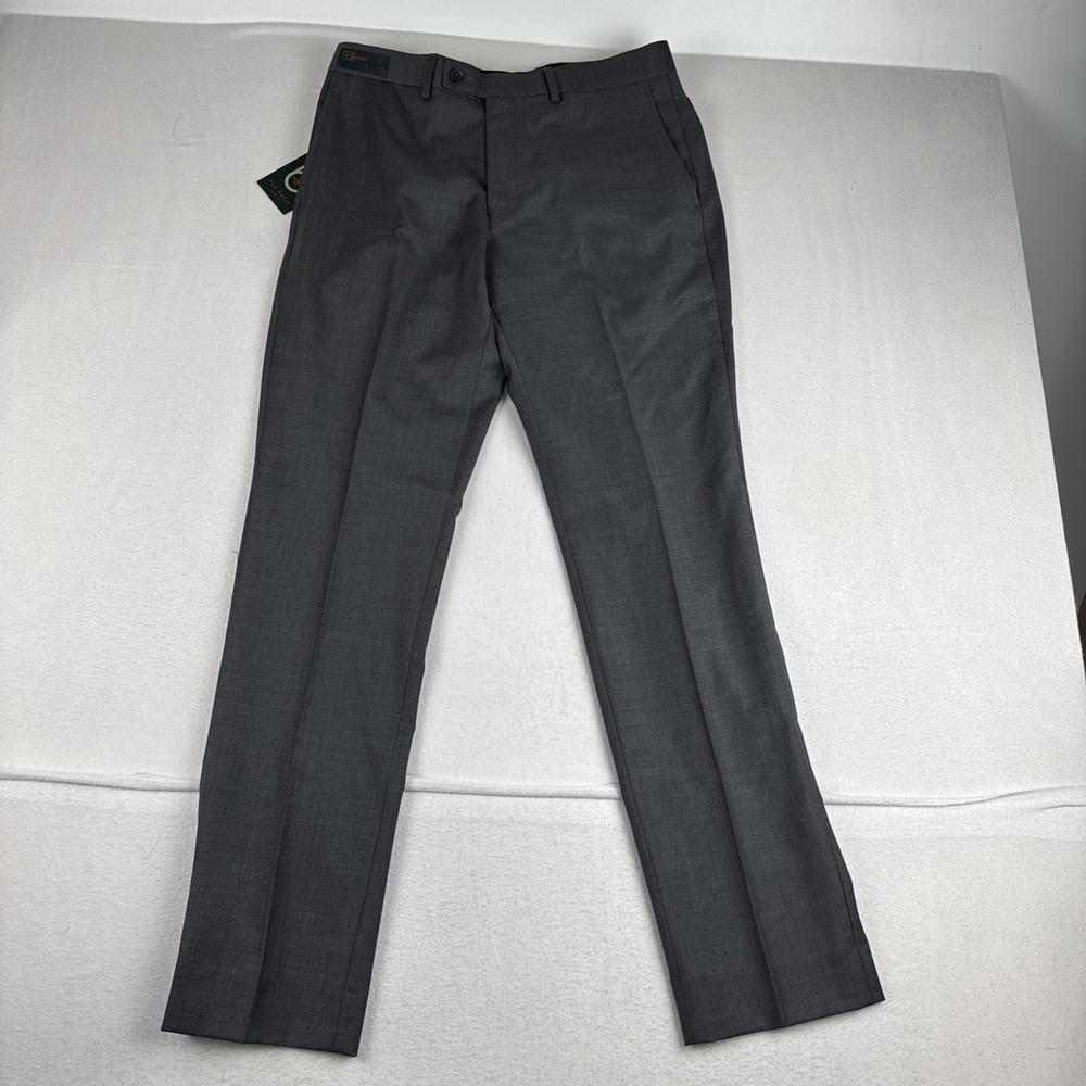 New! Ted Baker No Ordinary Joe Mens Dress Pants Gray  34R fits 34*32 ($178)